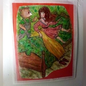 🎨Watercolor Painting Of Teddy Bear Pissed Off At Chappell Roan Art🖼